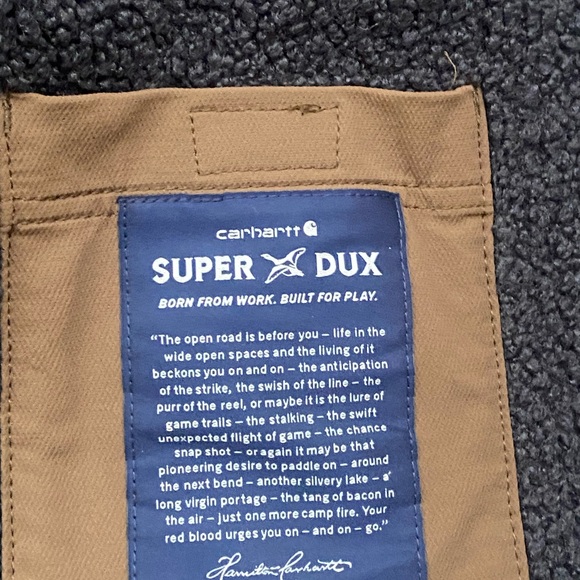 Carhartt Men's Big and Tall Super Dux Sherpa-Lined Jacket Size 2XL - Picture 6 of 7